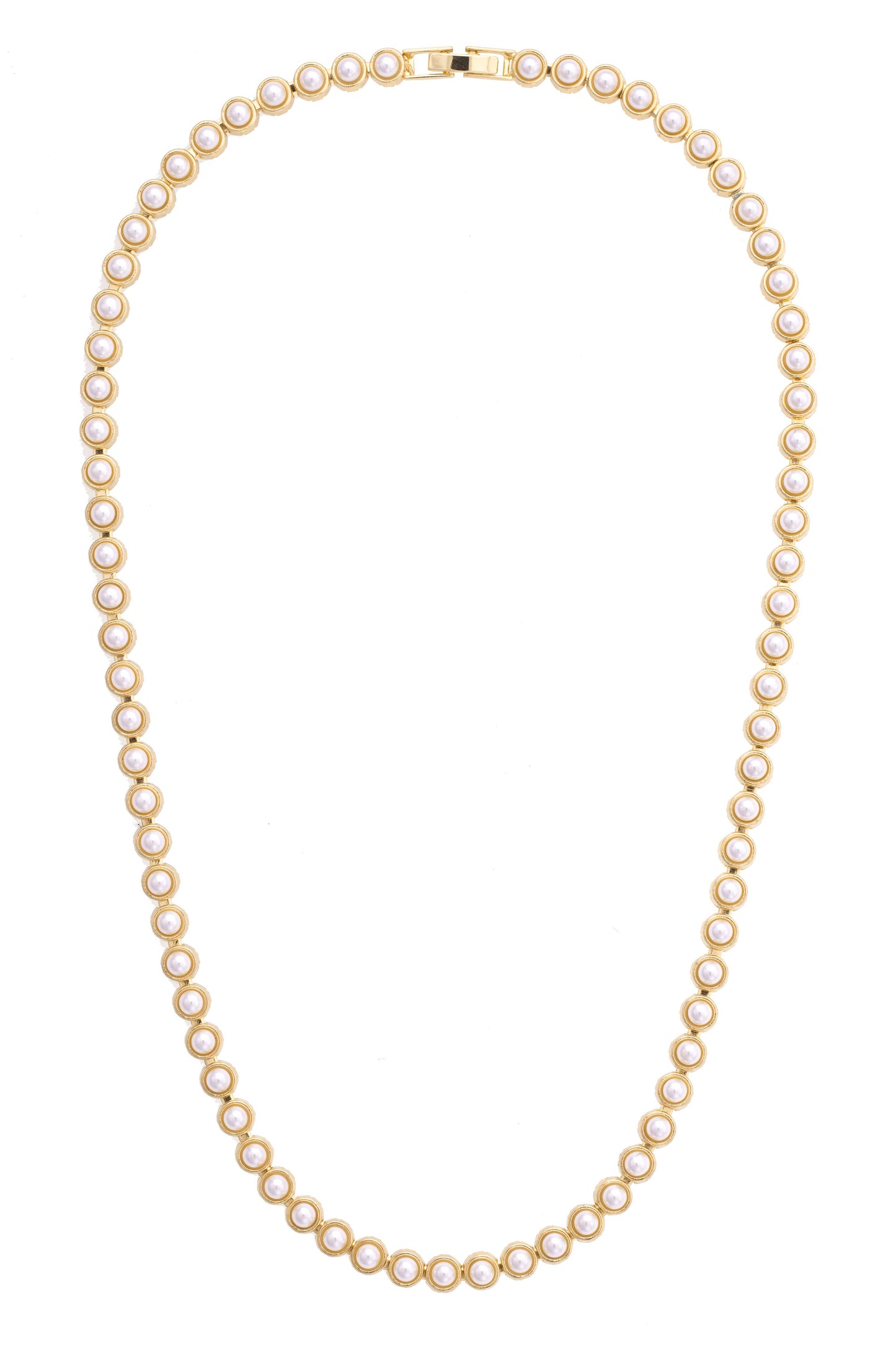 Ivy Pearl Linked Necklace in Ivory
