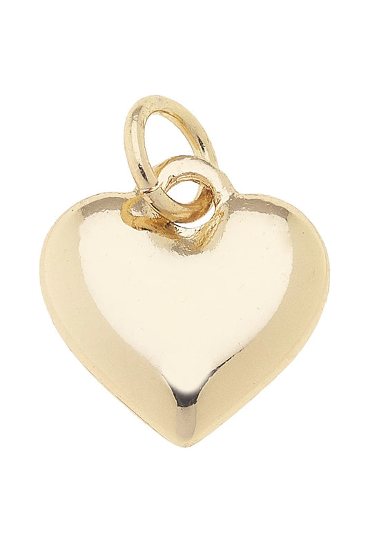 Heart of Gold Charm in Shiny Gold.