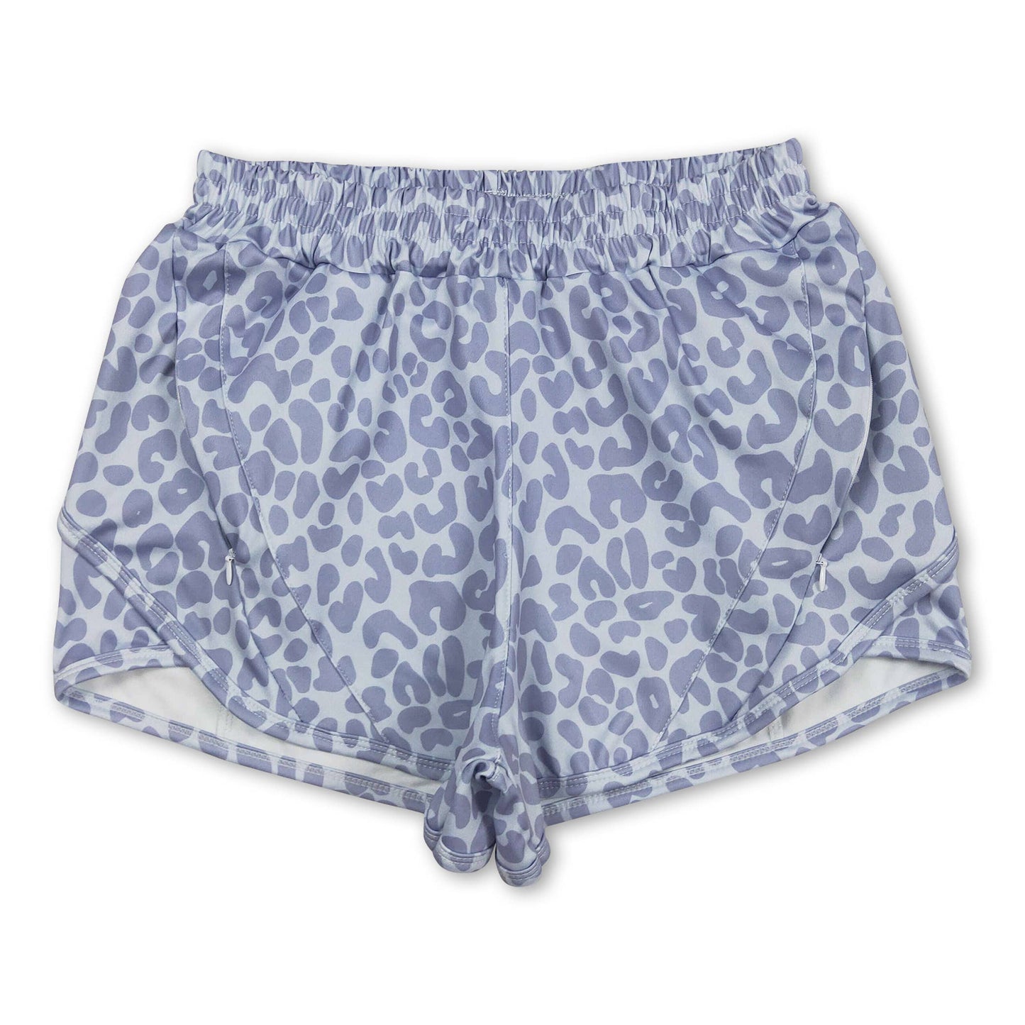 Grey Leopard Kids Shorts