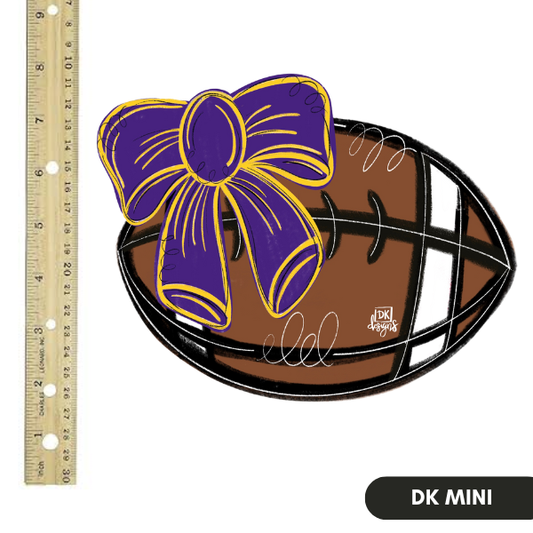 DK FB Bow Purple and Gold Mini
