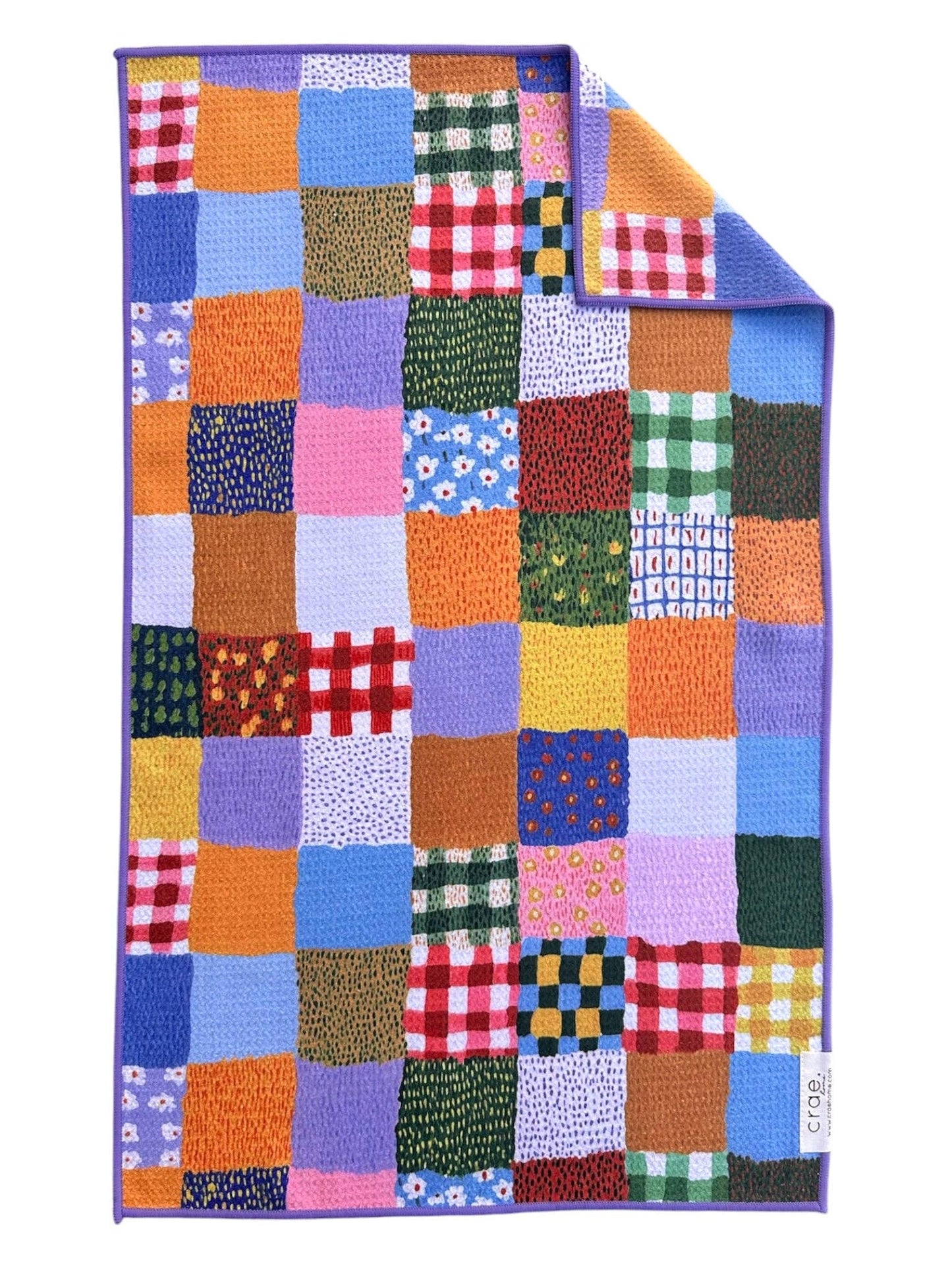 Patchwork Quilt: Double-Sided Hand Towel