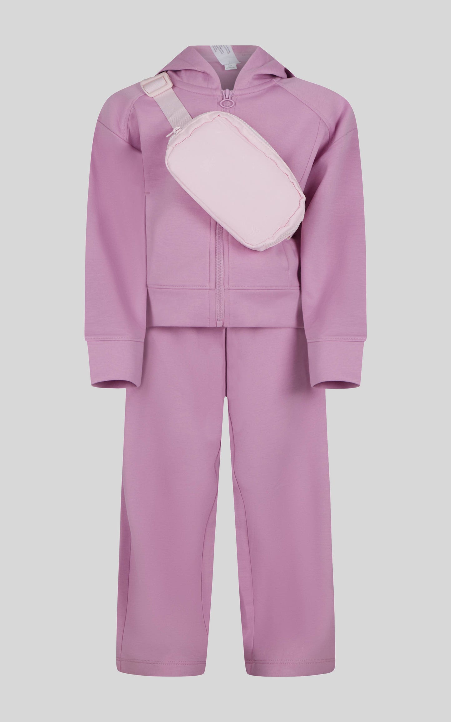 Little Girls Jacket, Wide Leg Pant, and Bag Set