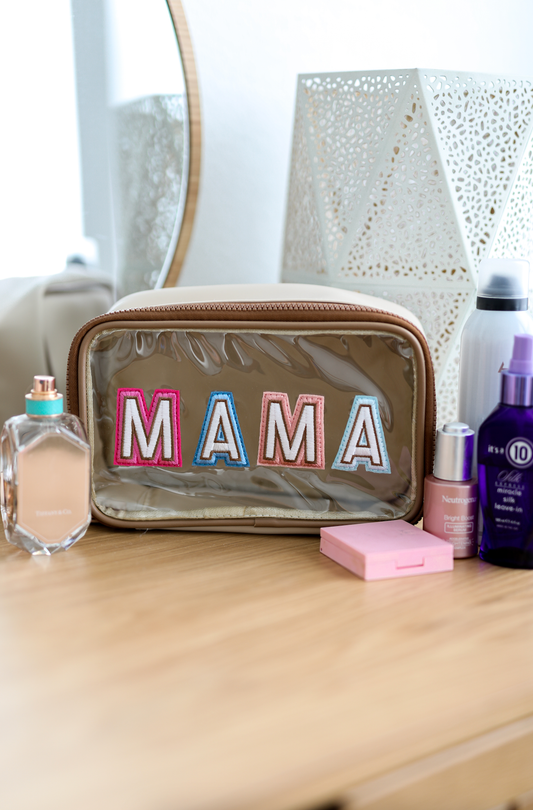 Clear Front Cosmetic - Mama (Cream/Brown)