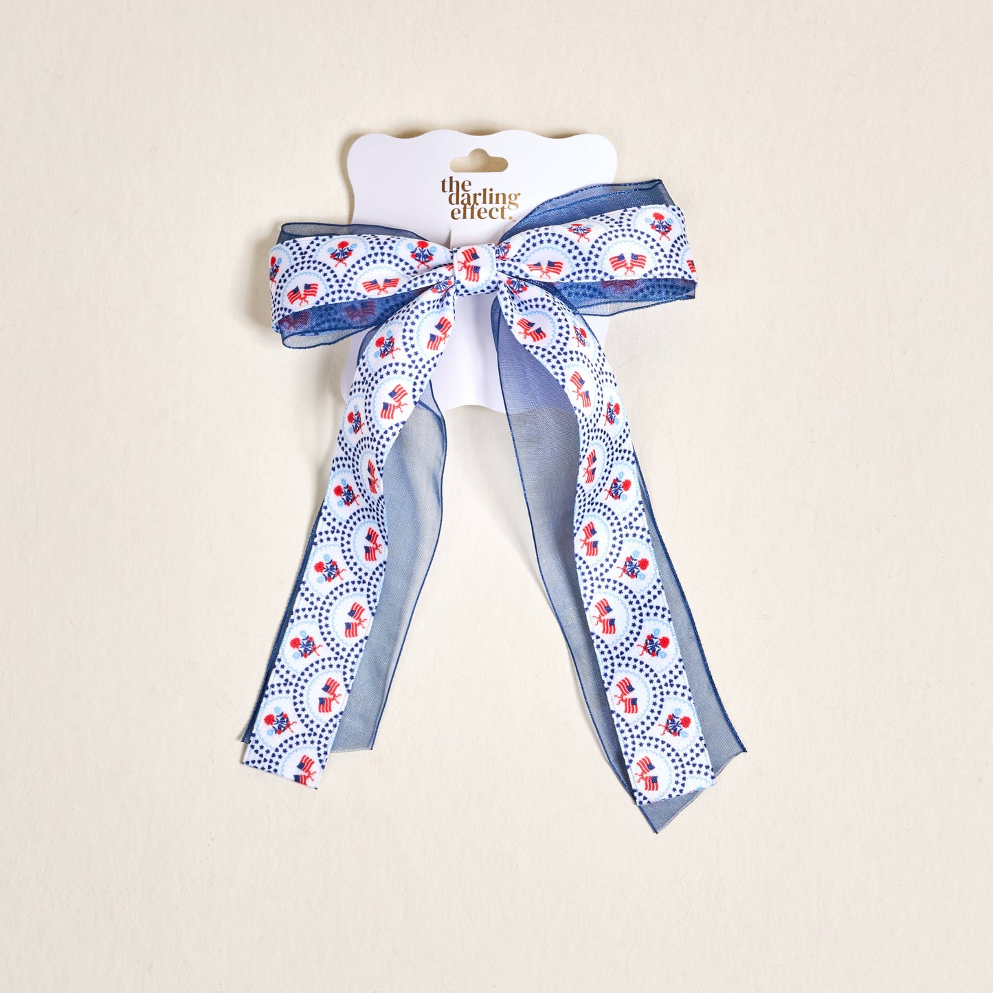 Lovely Layered Hair Bow–All-American Darling