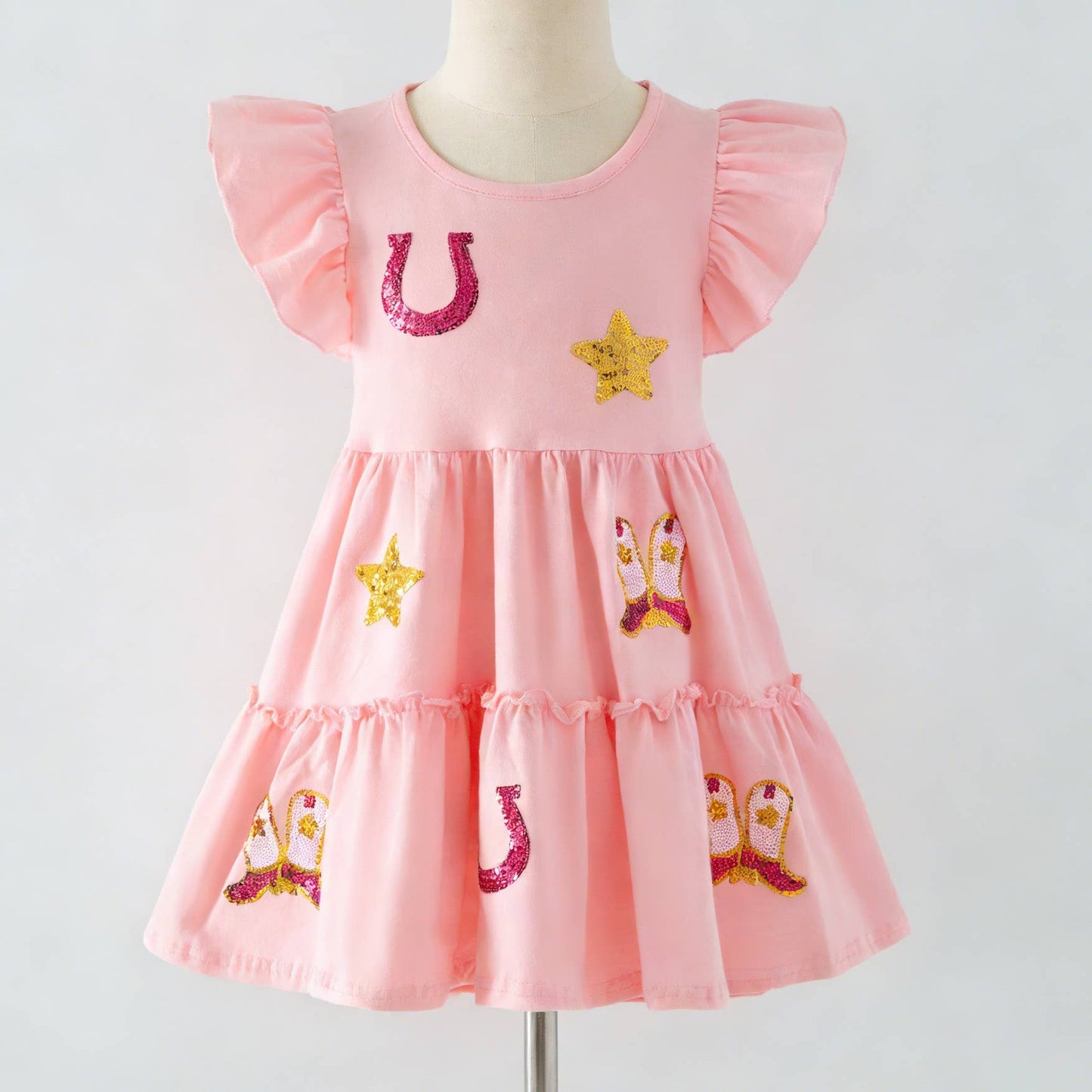 Wild West Sequin Girls Dress