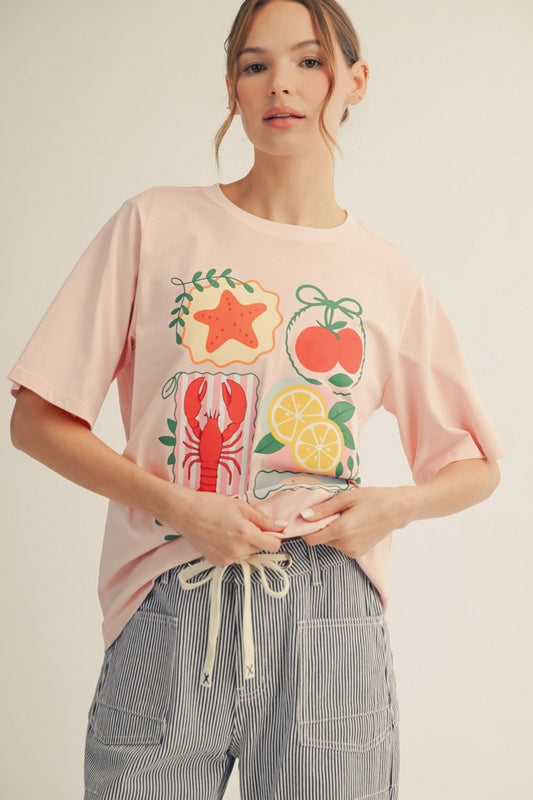 Summer Graphic Print T-shirt