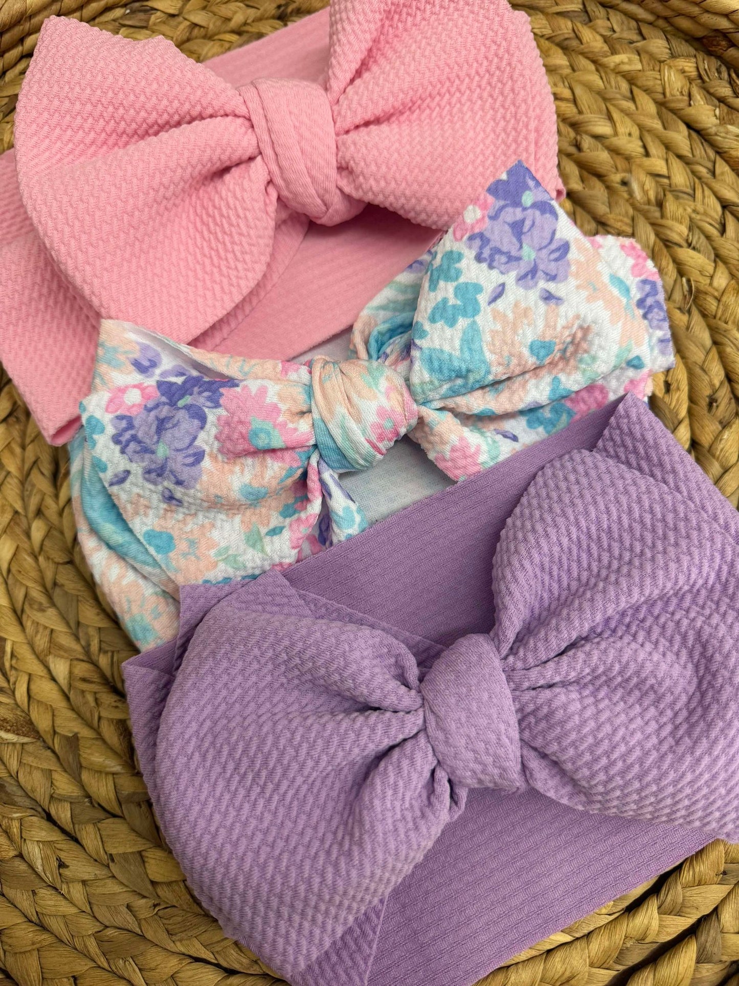 Headband Hair Bows Lilacs