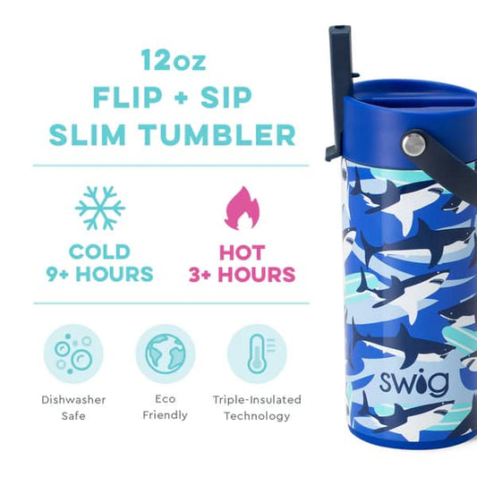 Flip + Sip Slim Tumbler (12oz)