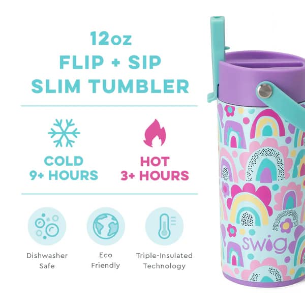 Flip + Sip Slim Tumbler (12oz)