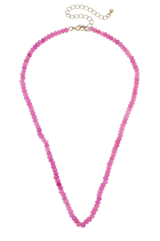 Lucy Gemstone Beaded Multi-Charm Necklace Base