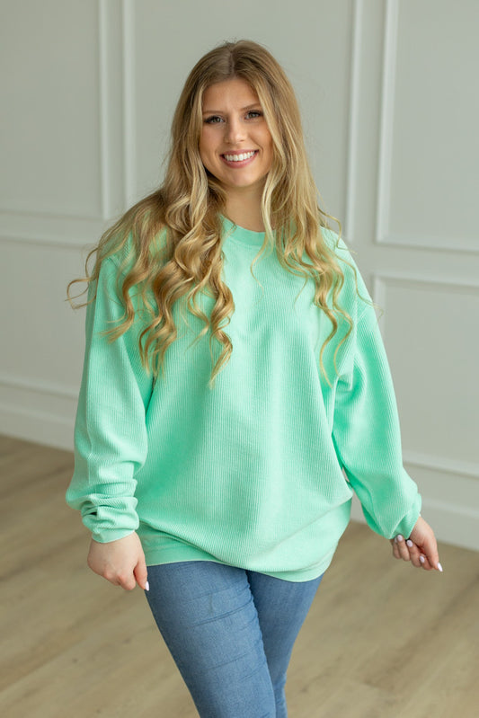 Seaglass Luxe Corded Crew