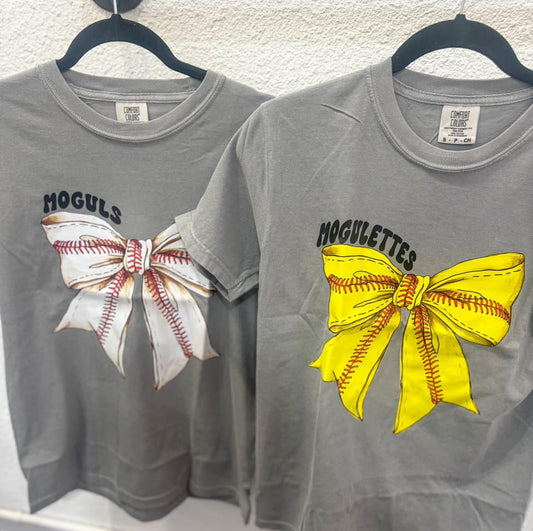 Mogulette Softball Bow Tee