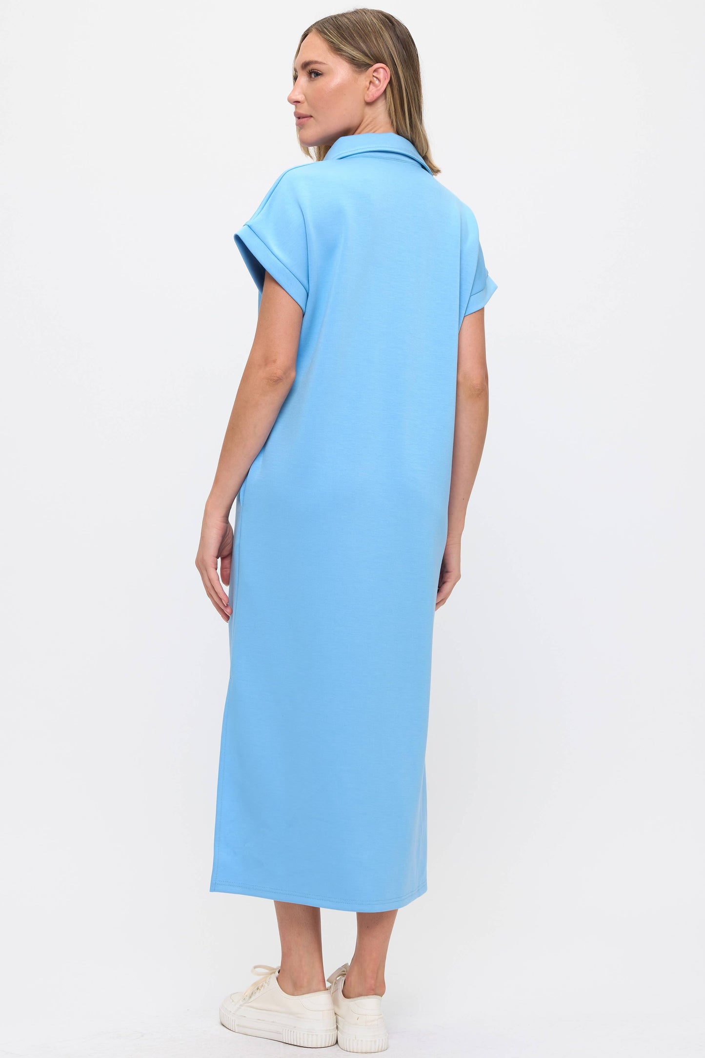 Solid Scuba Maxi Dress