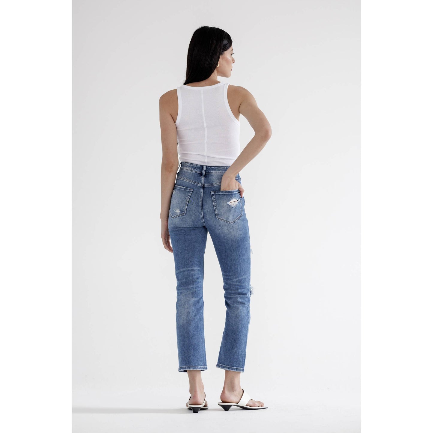 Carley HIGH RISE STRAIGHT CROP