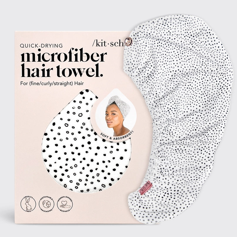 Quick Dry Hair Towel - Micro Dot