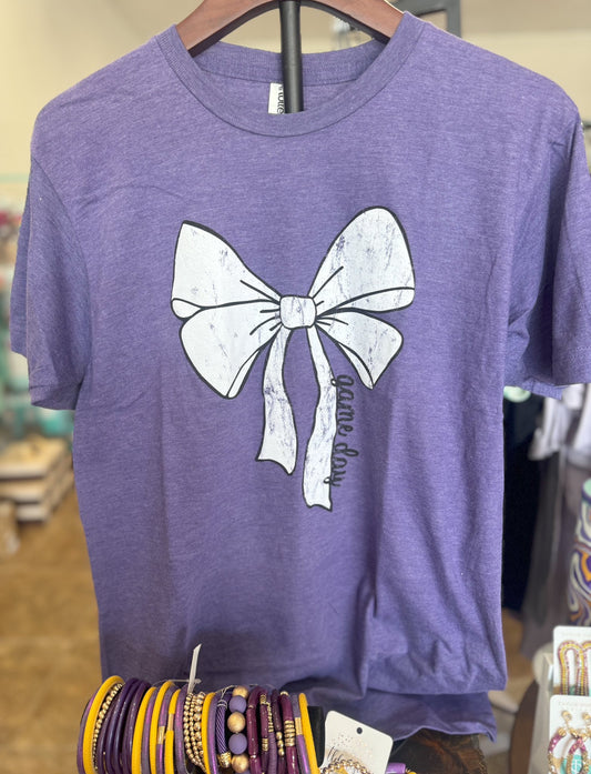 Purple Gameday BOW