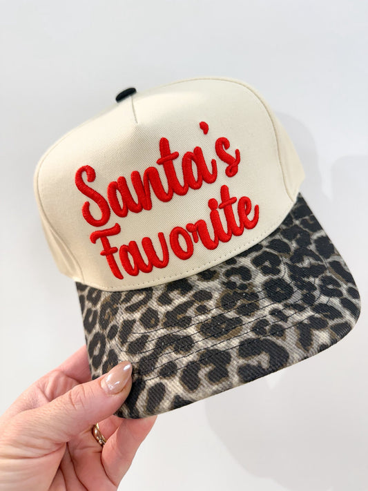 Cheetah Santa's Favorite Cap
