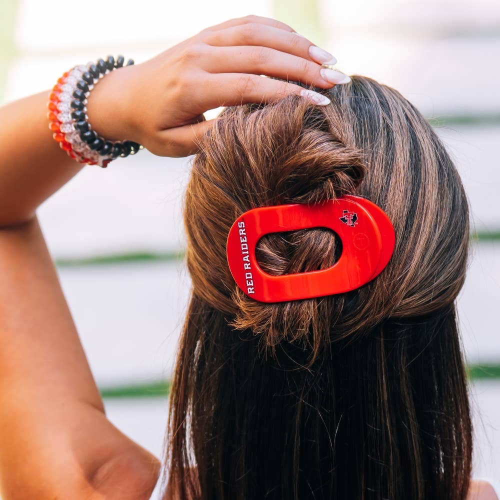 Wreck 'Em Tech! | Medium | Flat Round Hair Clip