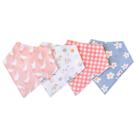 4 Pack Baby Bandana Bibs - Goosie