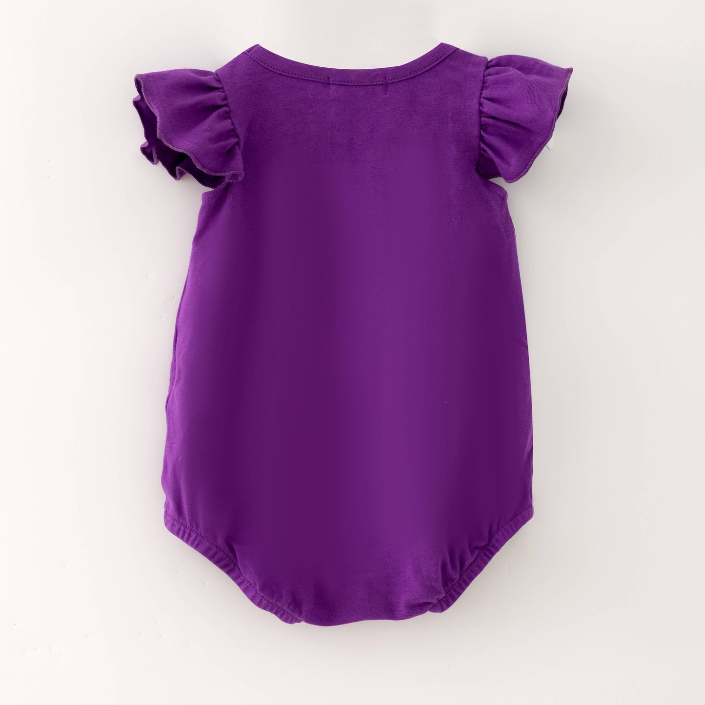 Purple Football Sequin Baby Romper