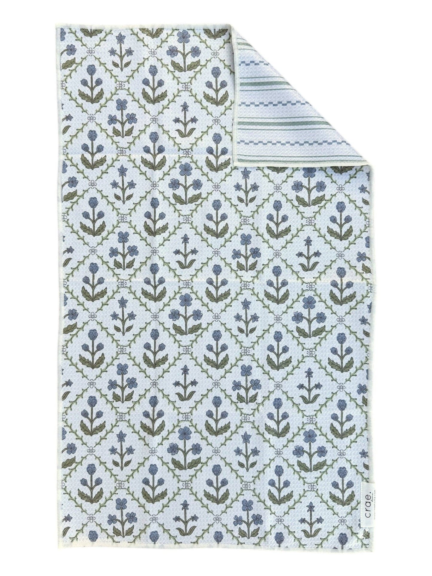 Lumi/Glacier: Reversible Sided-Hand Towel Washcloth Set