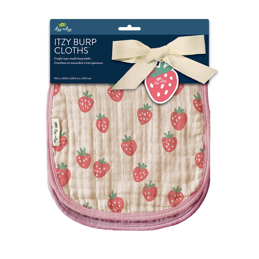 Strawberries & Cream, Itzy Burp Clothes