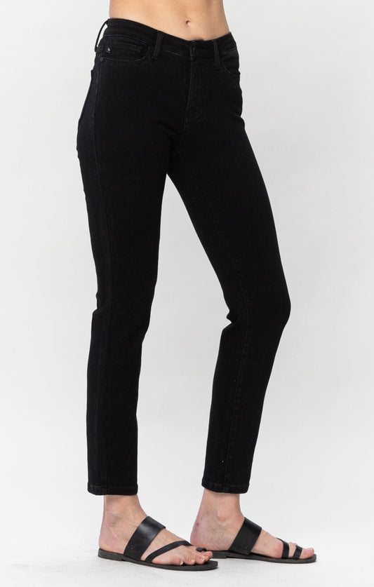 Molly Mid-Rise Black Jeans