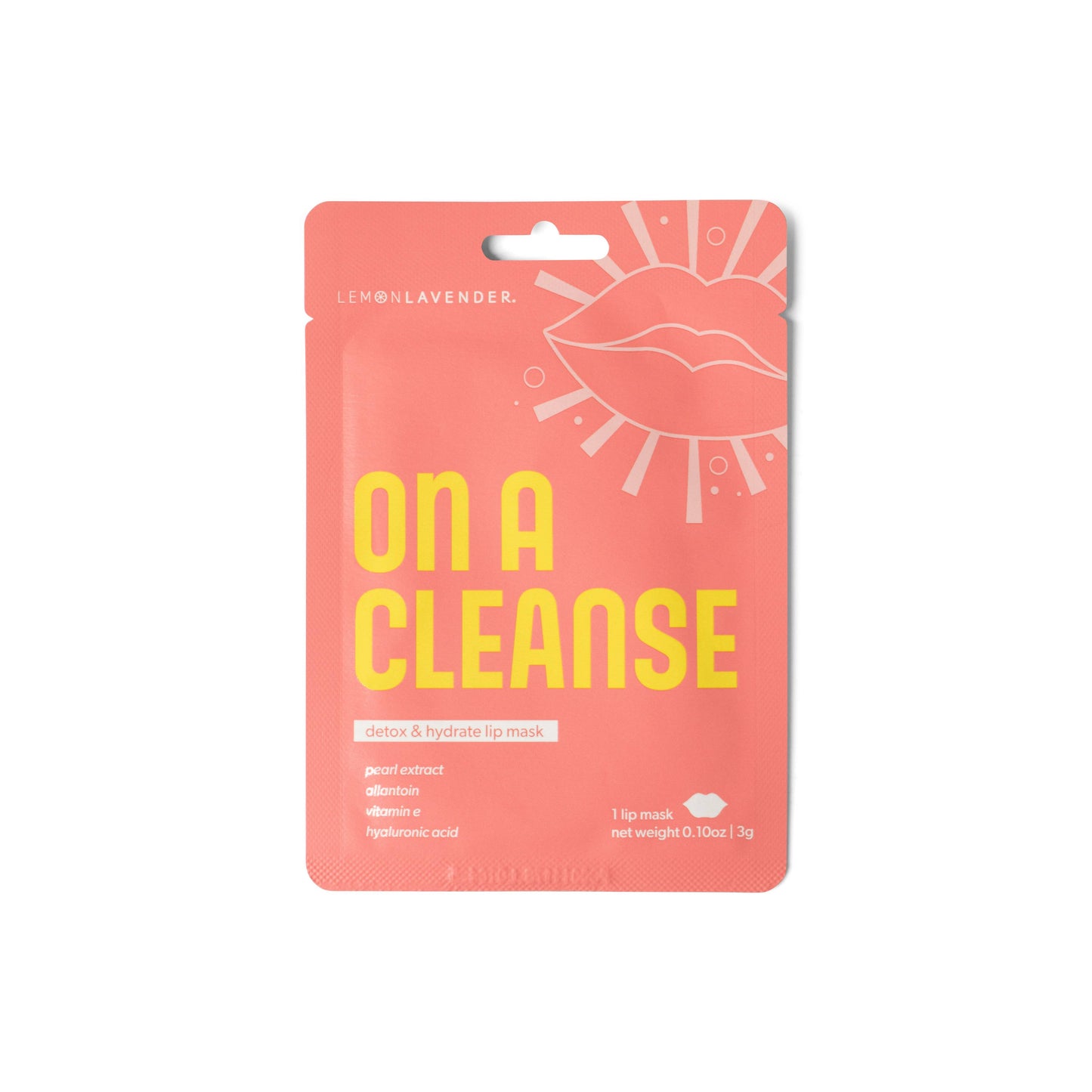 Lemon Lavender Pucker Up Hydrogel Lip MasK
