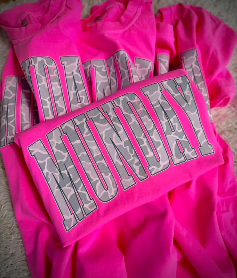 Pink Camo Munday