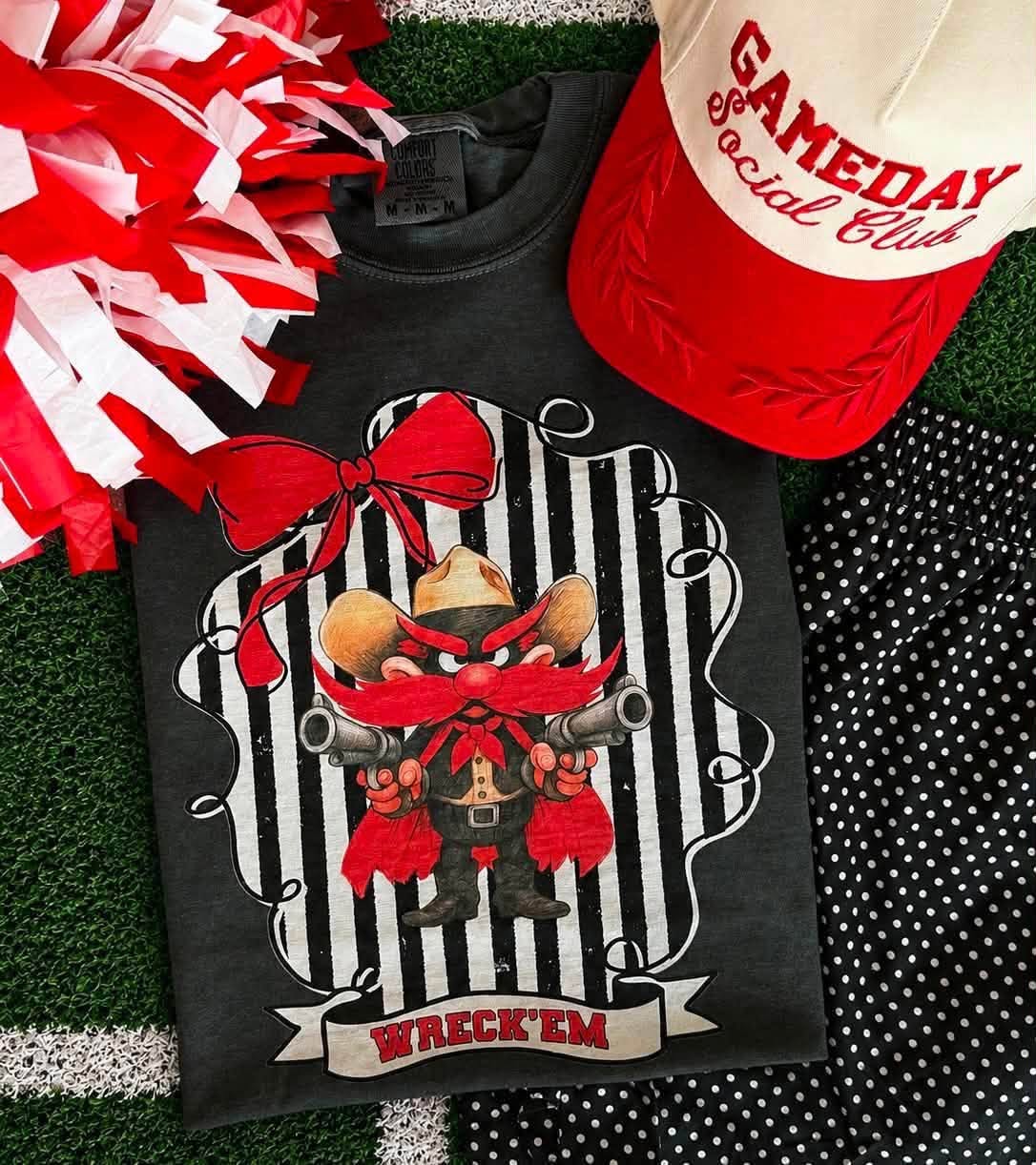 WRECK ‘EM RAIDER STRIPE TEE