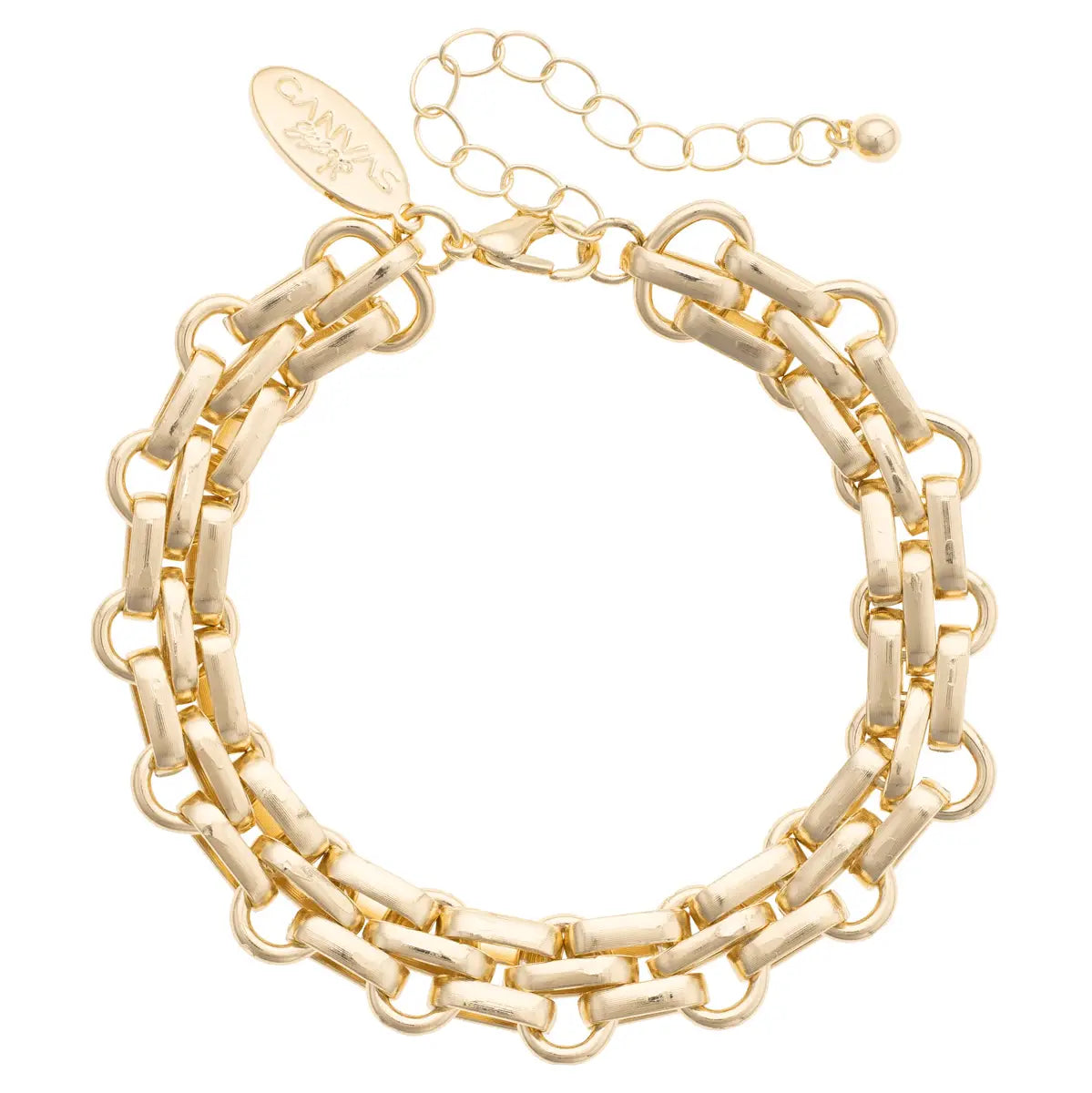 Harlow Link Bracelet in Shiny Gold