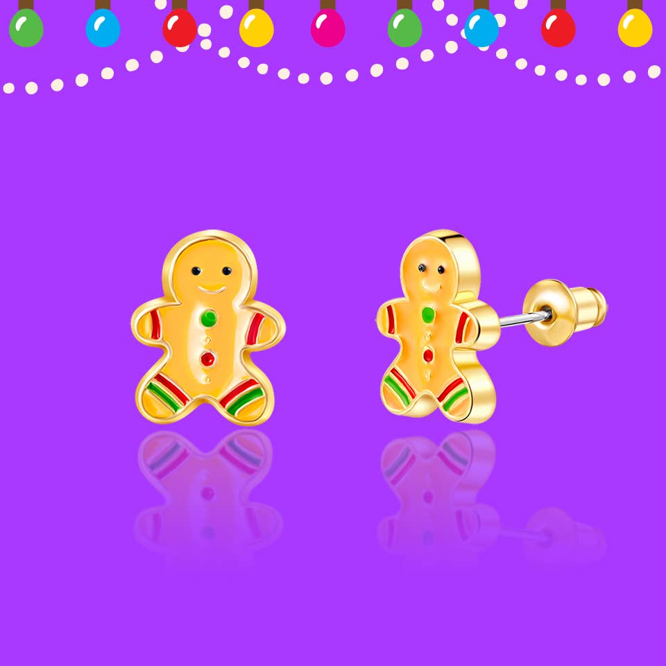 Gingerbread Man | Cutie Stud Earrings