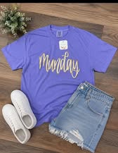 Metallic Munday Tee