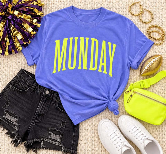 Purple & Gold Neon Munday