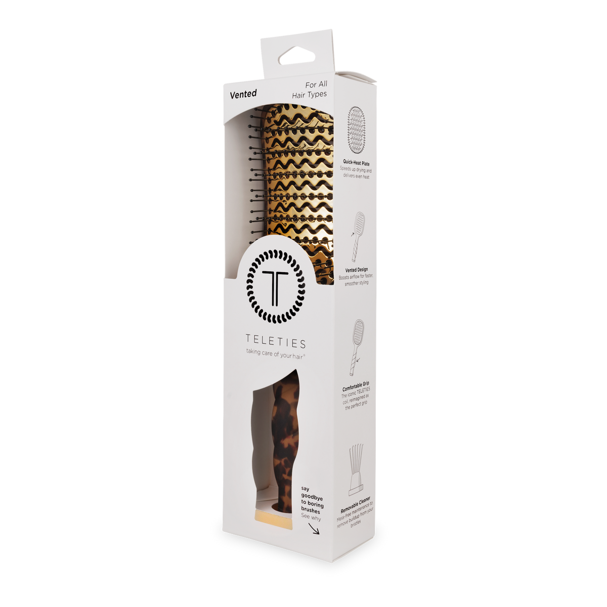 Vented Brush | Full Size | Tortoise