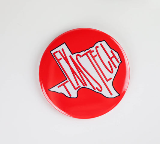 TEXAS TECH Game Day Buttons - Fear the Stache Design