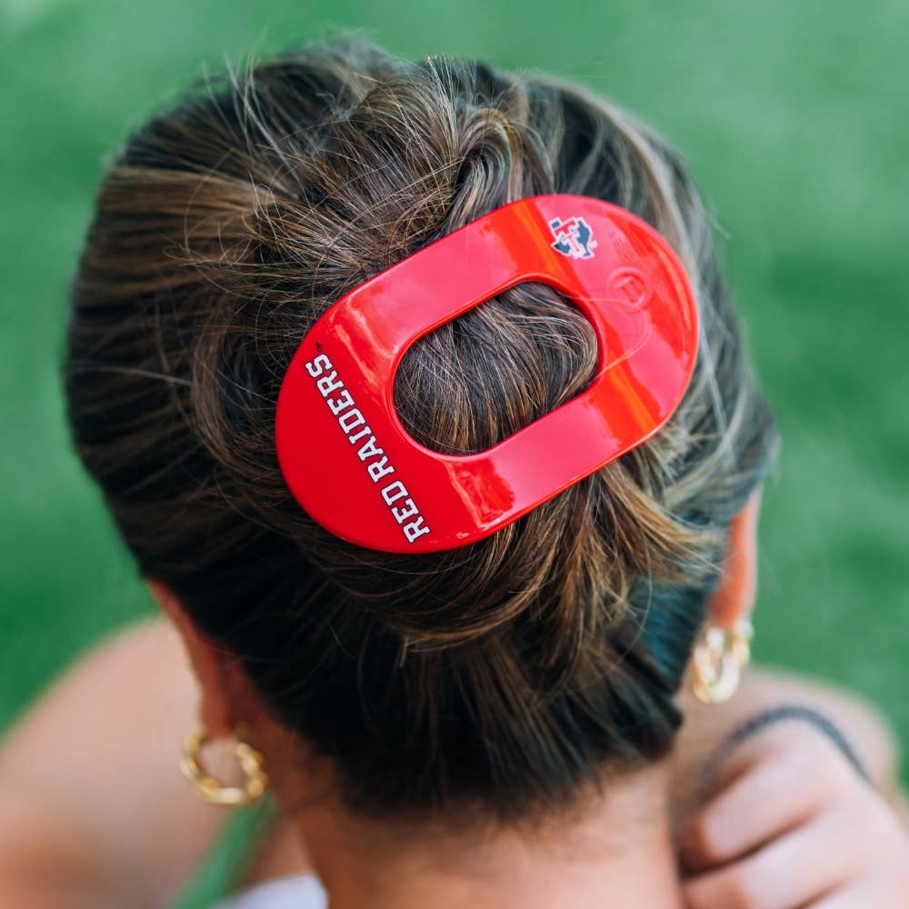 Wreck 'Em Tech! | Large | Flat Round Hair Clip