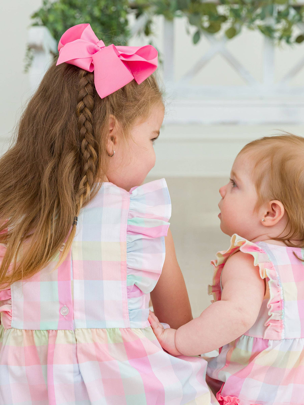 Girls Bubblegum Pink Big Bow Hair Clip