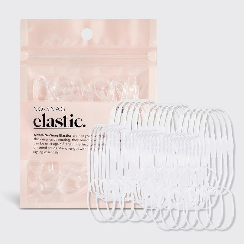 No-Snag Elastic 100 Pc - Clear