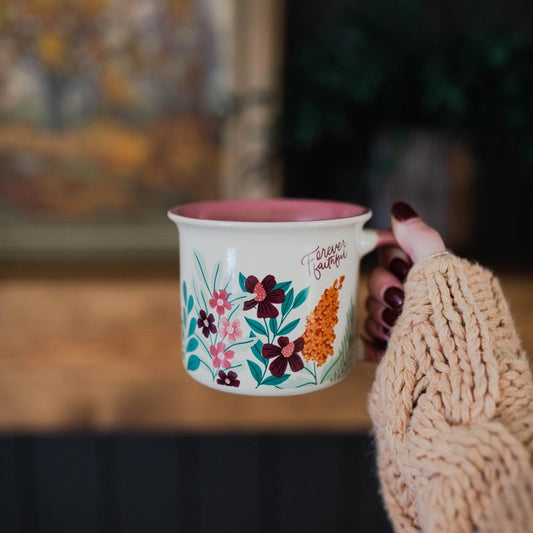 Forever Faithful Floral Mug