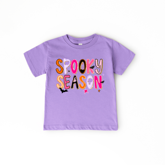 Spooky Season Pumpkin Ghost Witch Halloween Kids Shirt