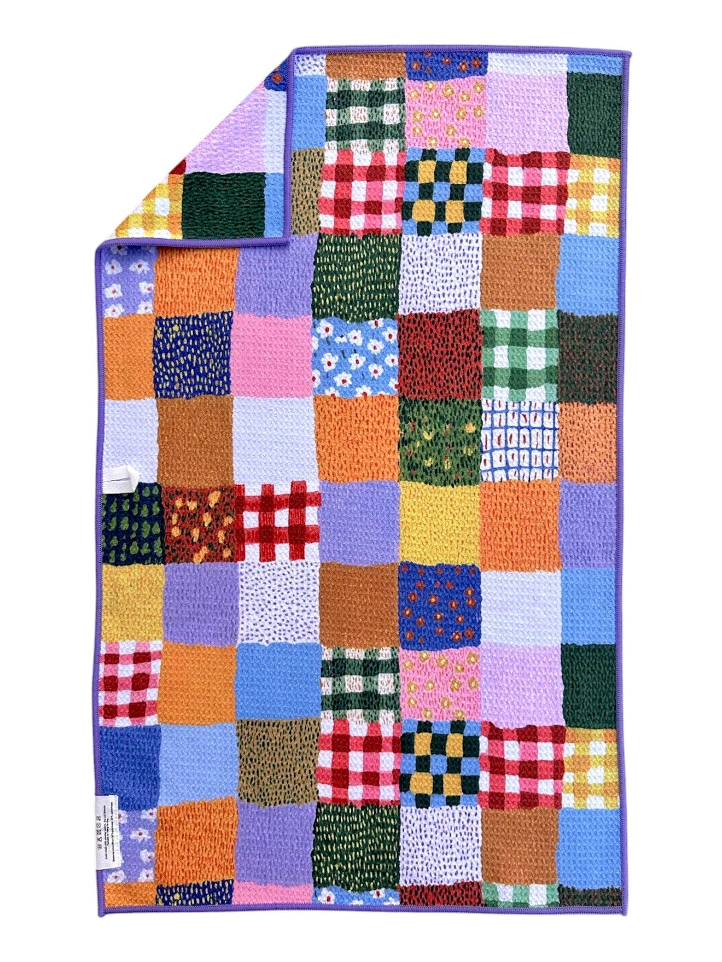 Patchwork Quilt: Double-Sided Hand Towel