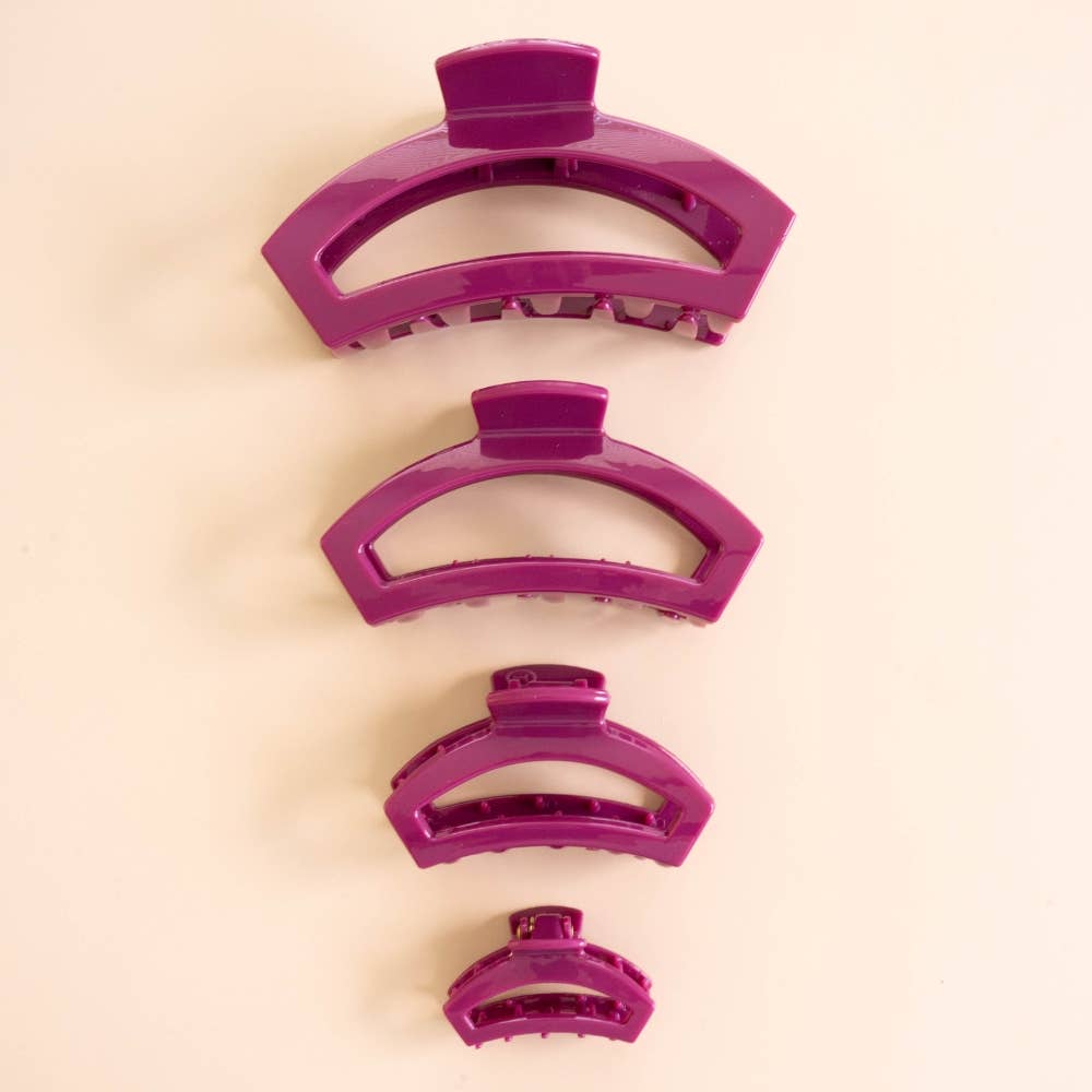 Open Mulberry Tiny Hair Clip