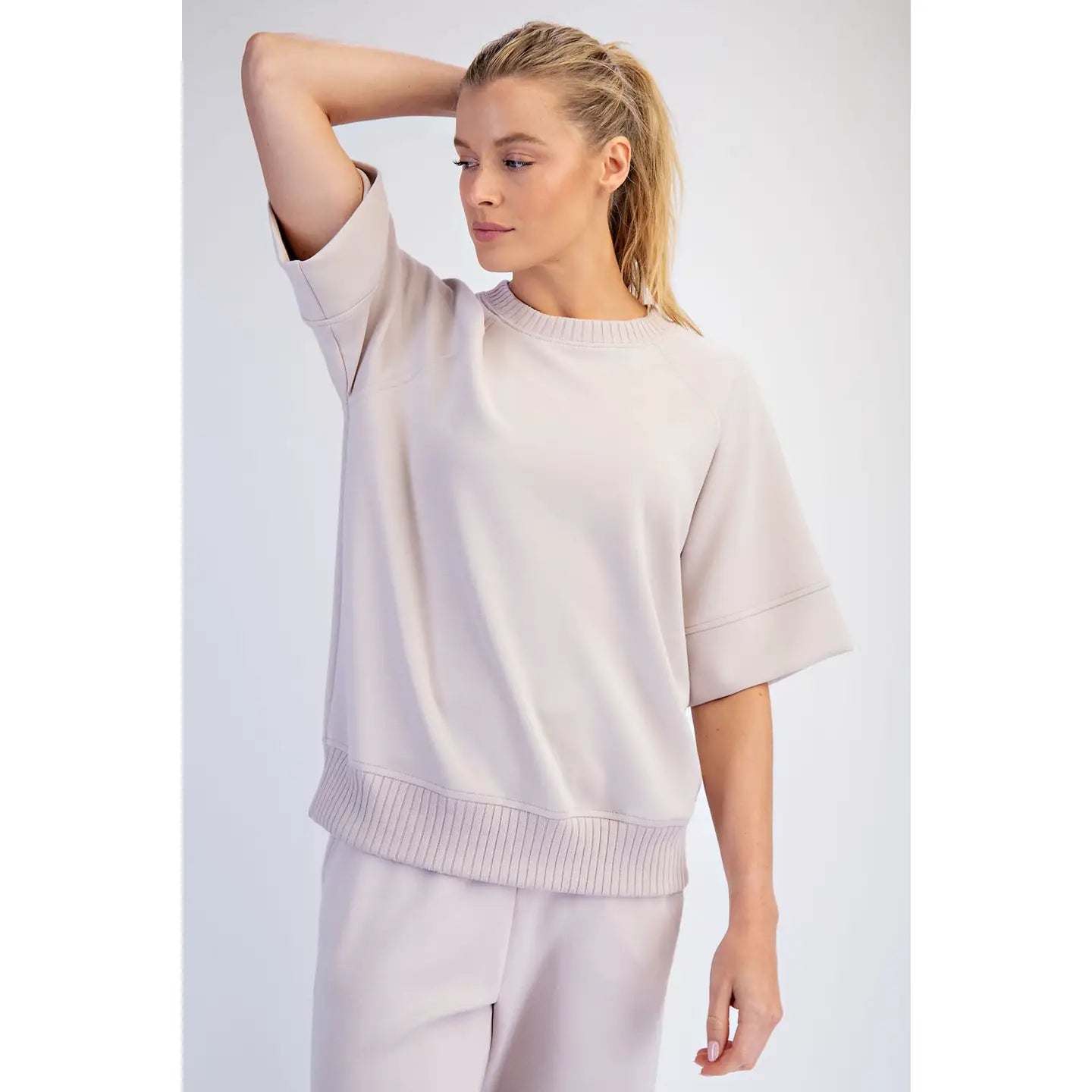 Modal Scuba Luxe Short Sleeve Top