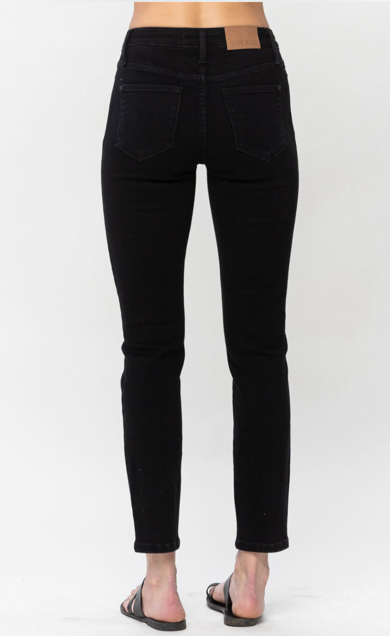 Molly Mid-Rise Black Jeans