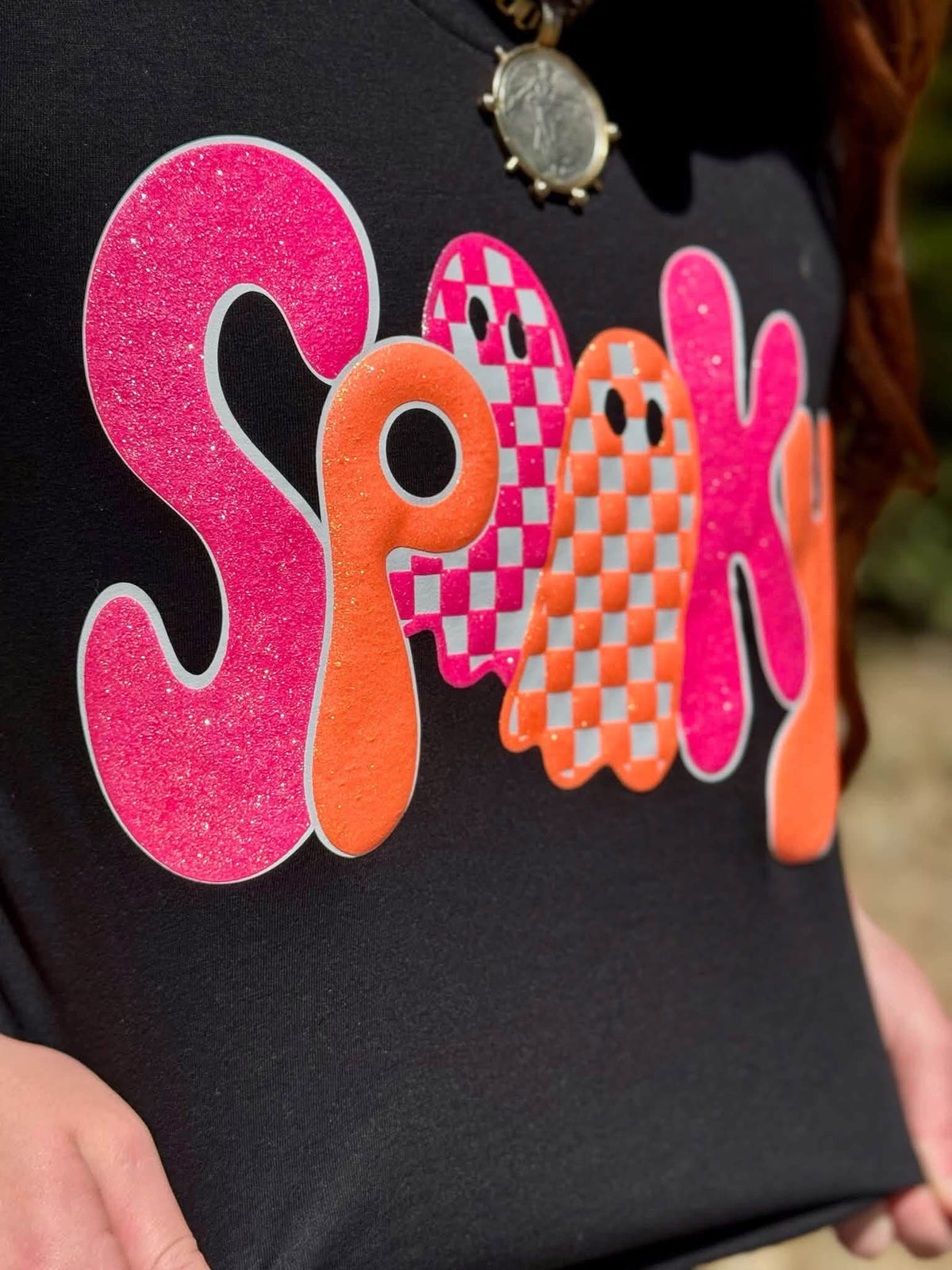 Spooky Tee in Glitter Puff