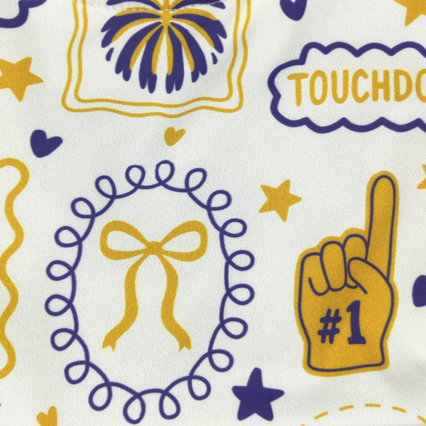 Purple & Gold Go Team Girls Athletic Dress