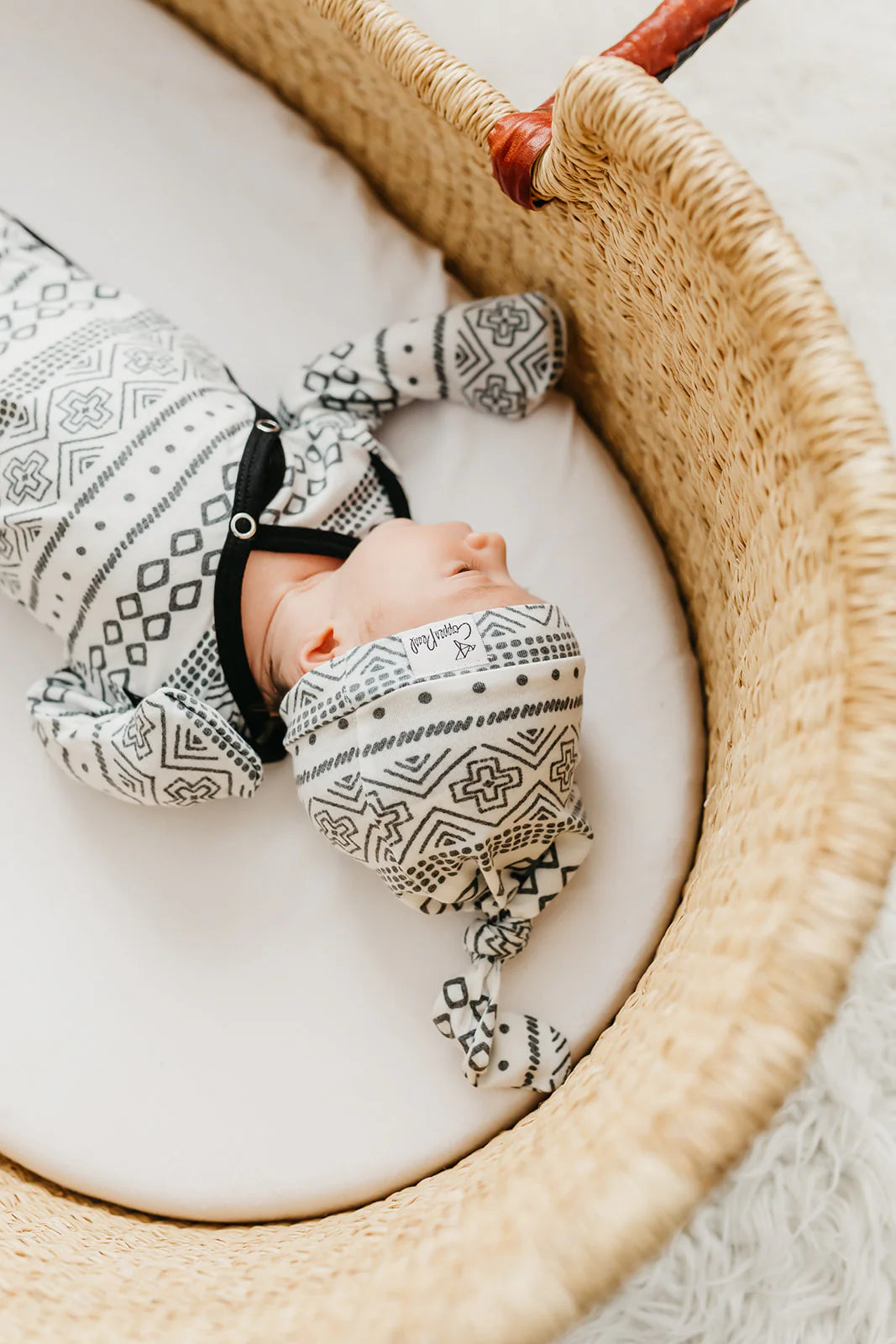 Newborn Top Knot Hat