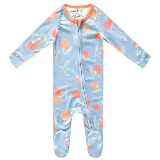 Clementine Zip UP Footie