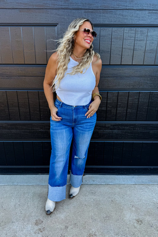 BROOKS WIDE CUFF JEANS